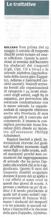 Corriere Alto Adige 01 Maggio 2024